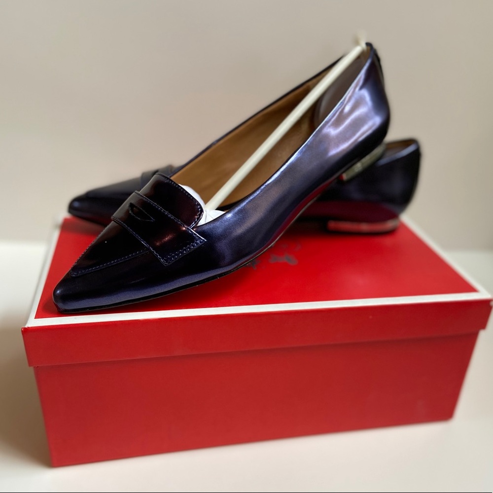 Coach Tabitha Patent Leather - Metallic Blue 6M